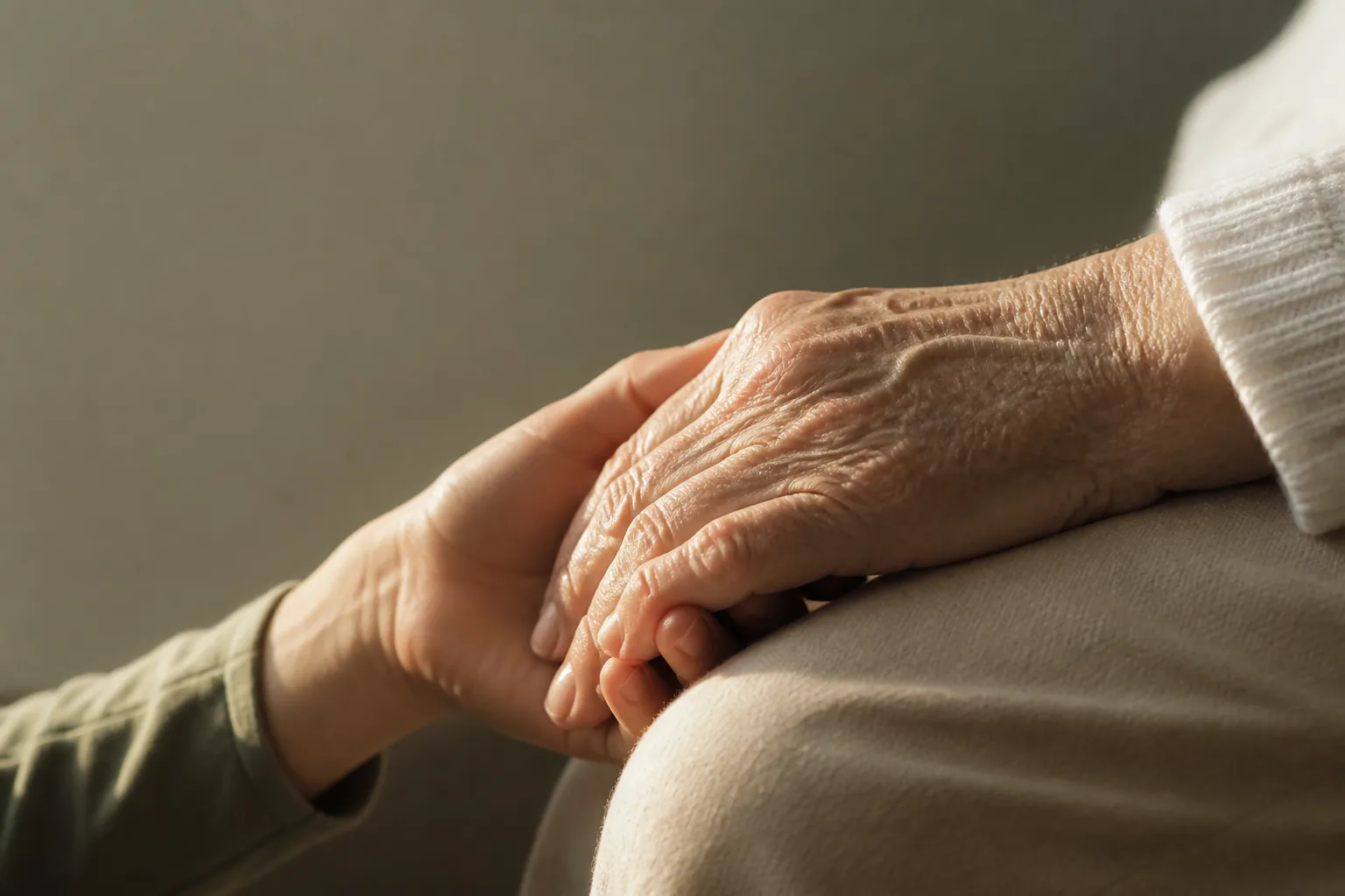 Aidant familial accompagnant un parent âgé