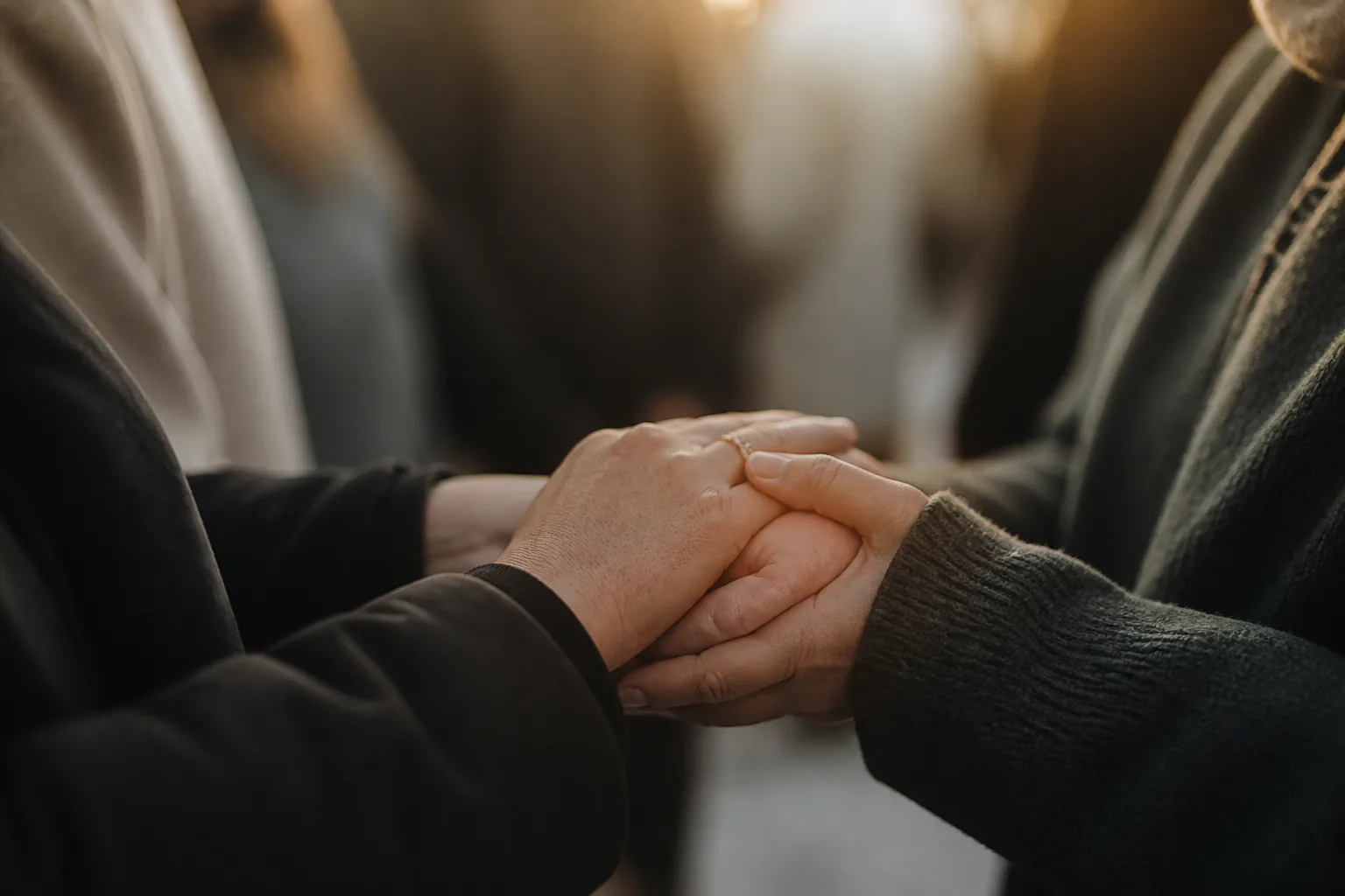 Communauté de la diaspora algérienne lors d'une cérémonie funéraire