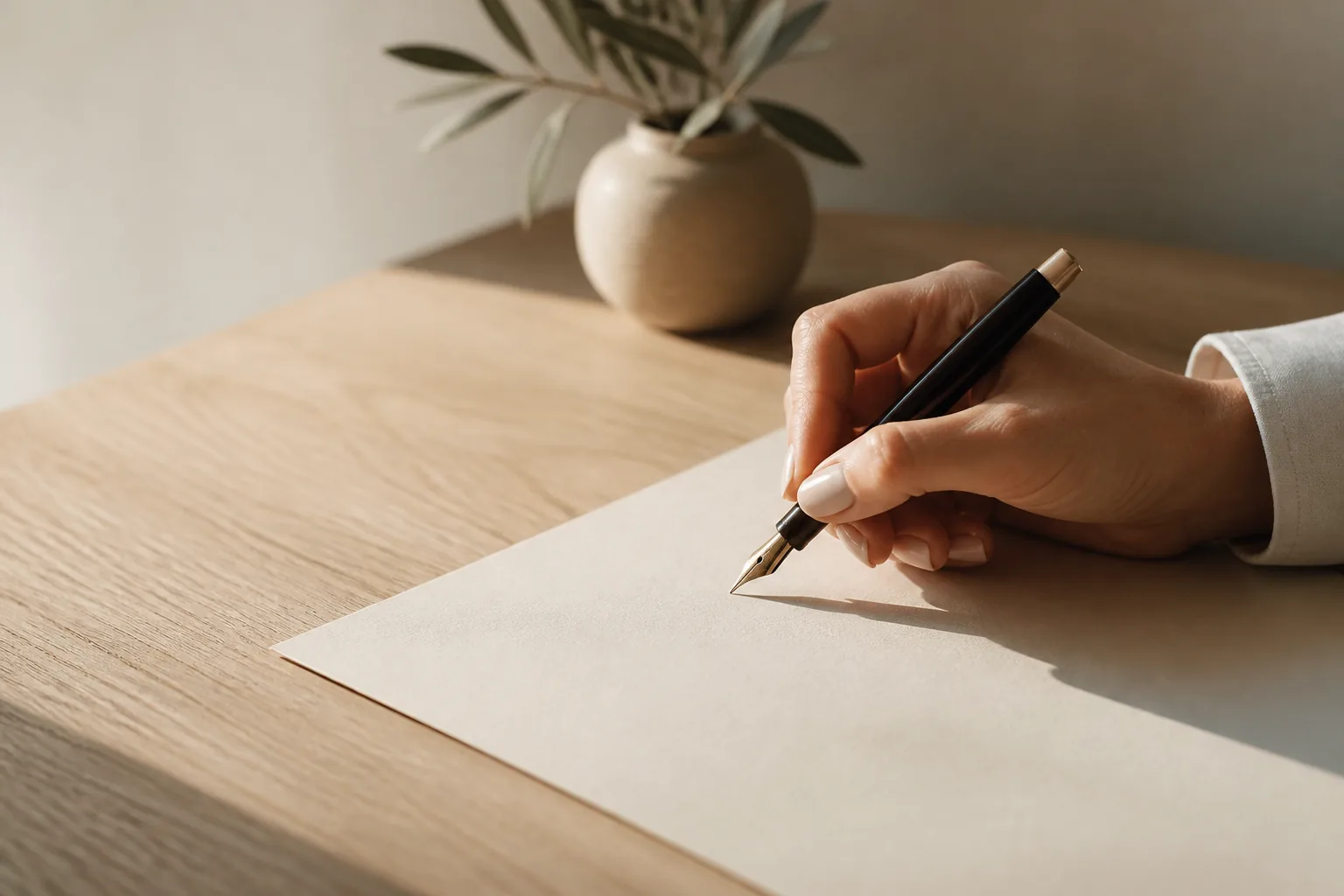 Femme signant un contrat d'assurance décès à son nom
